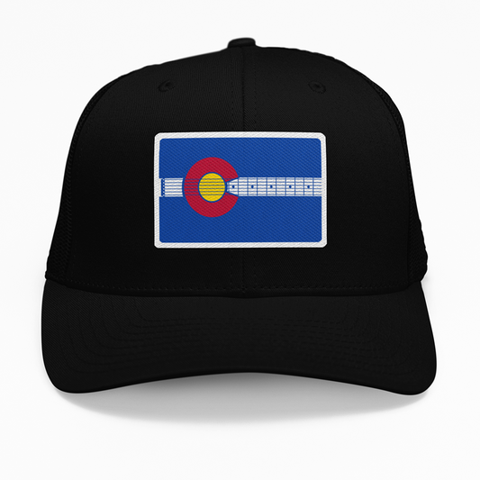 Colorado Guitar Trucker Hat - Black