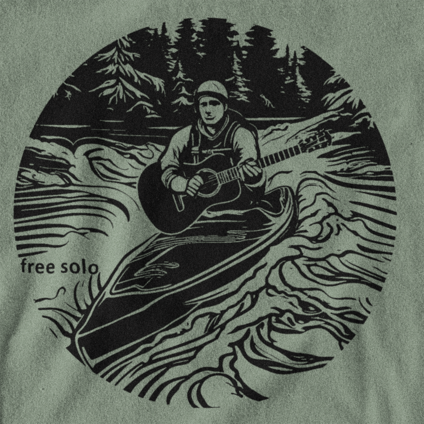 Free Solo Kayak Tee Shirt