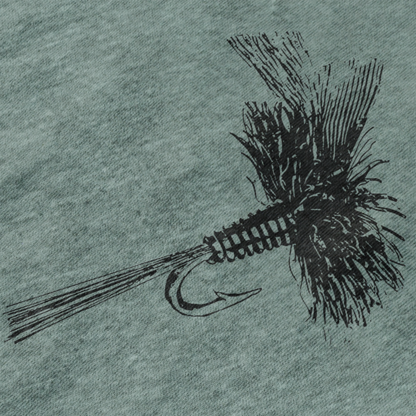 On The Fly Tee - Dusty Blue