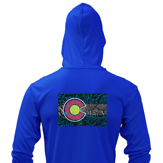 CO Watersheds Sun Hoodie - Royal