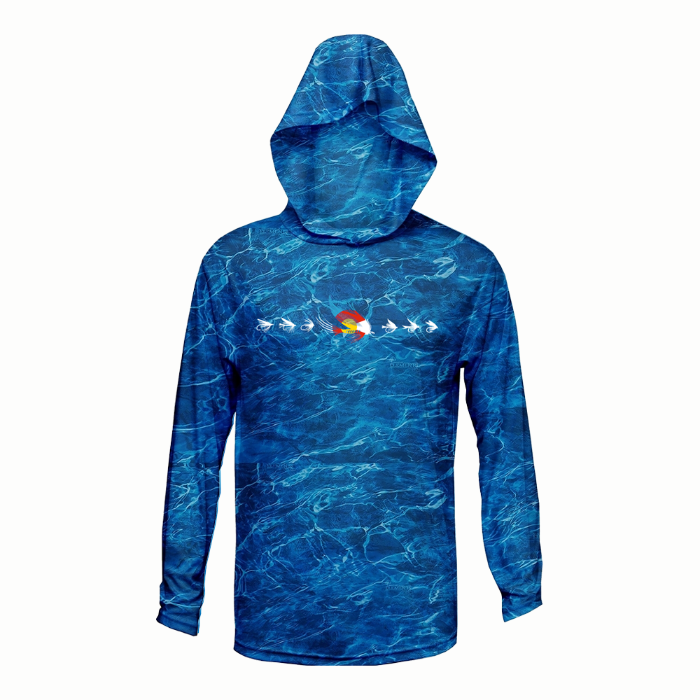 FlyCO Sun Hoodie - Mossy Oak Blue