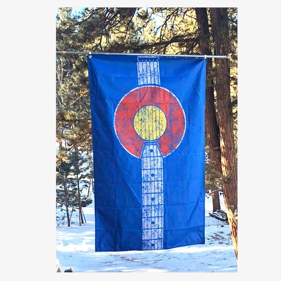 Colorado Guitar Flag Banner - Colorado Pure Designs